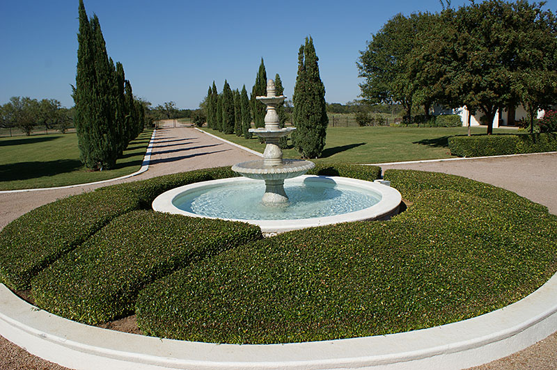 tranquil entrance to ranch