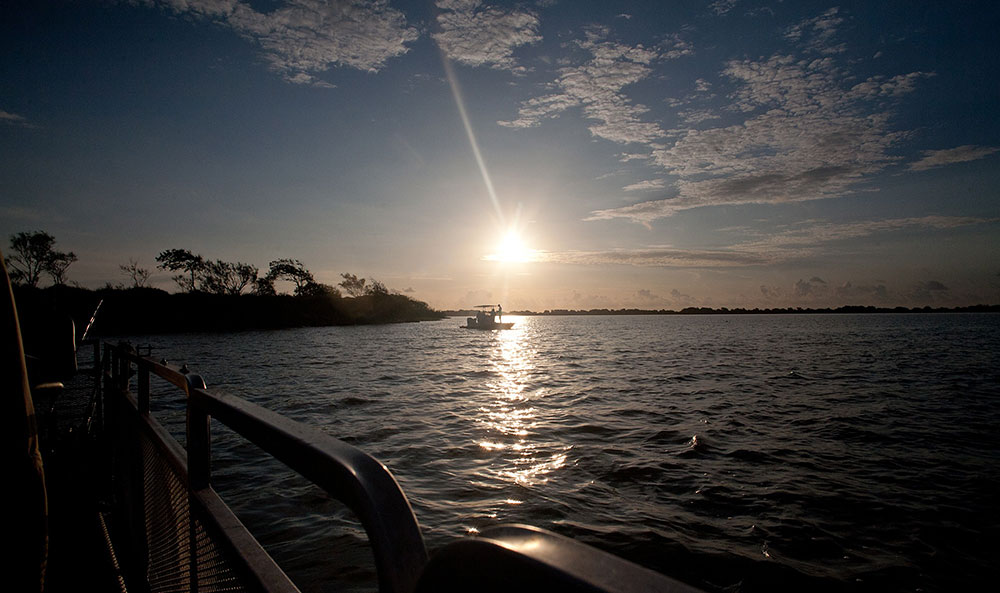 sunrise on the water