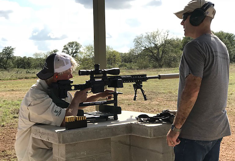 man accompanying during technique practice