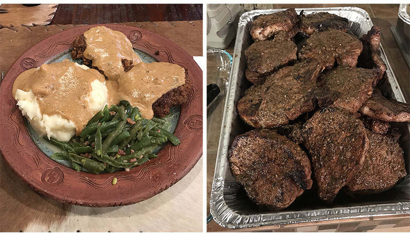 amazing food at lodge